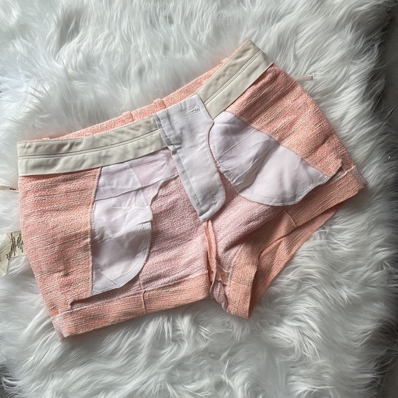 Aritzia Wilfred Tweed Shorts Coral / Orange Size 4 EUC - Picture 5 of 8